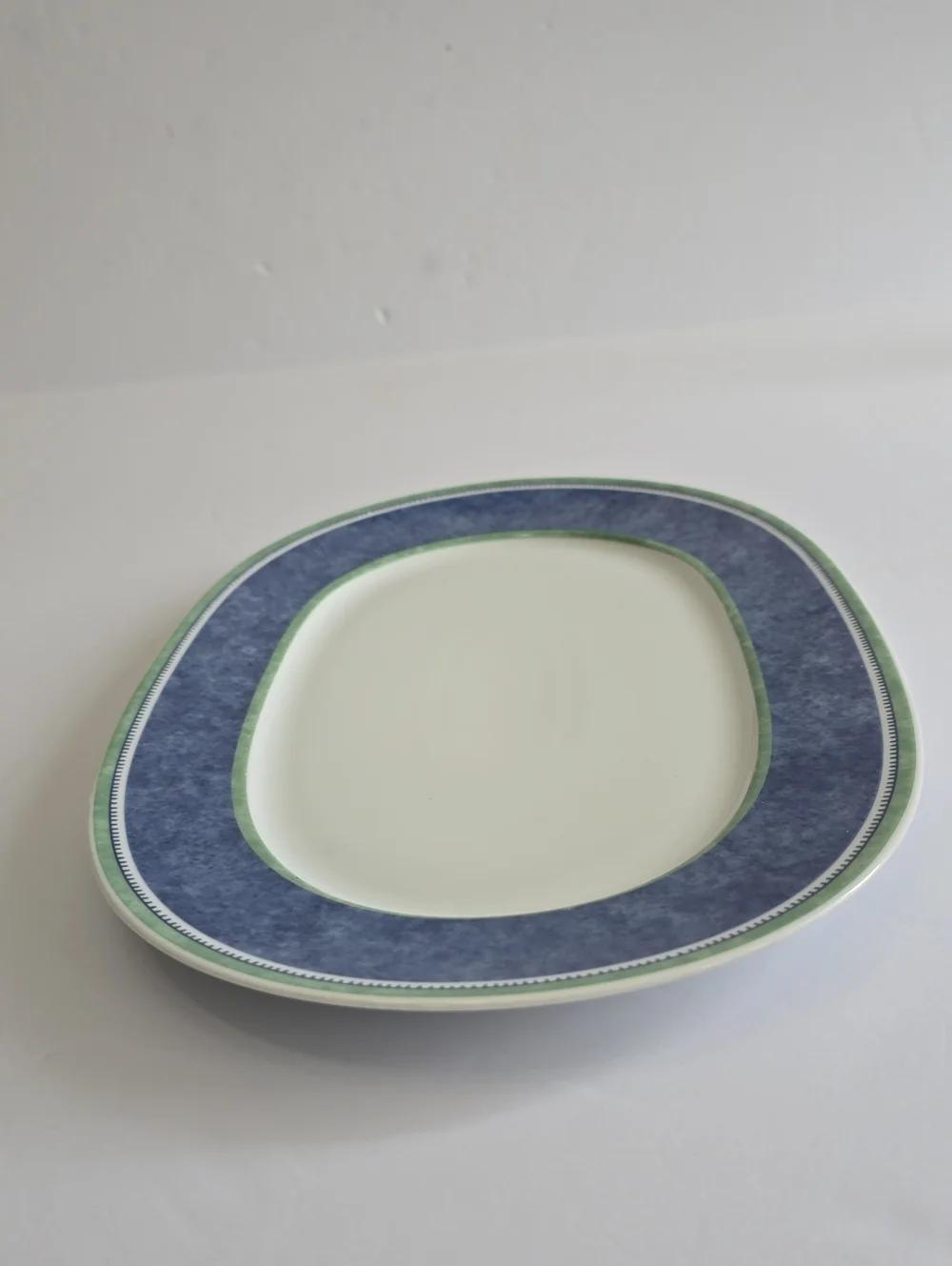 Villeroy & Boch Switch 3 Porcelain Oval Platter Blue Green Germany 13.75